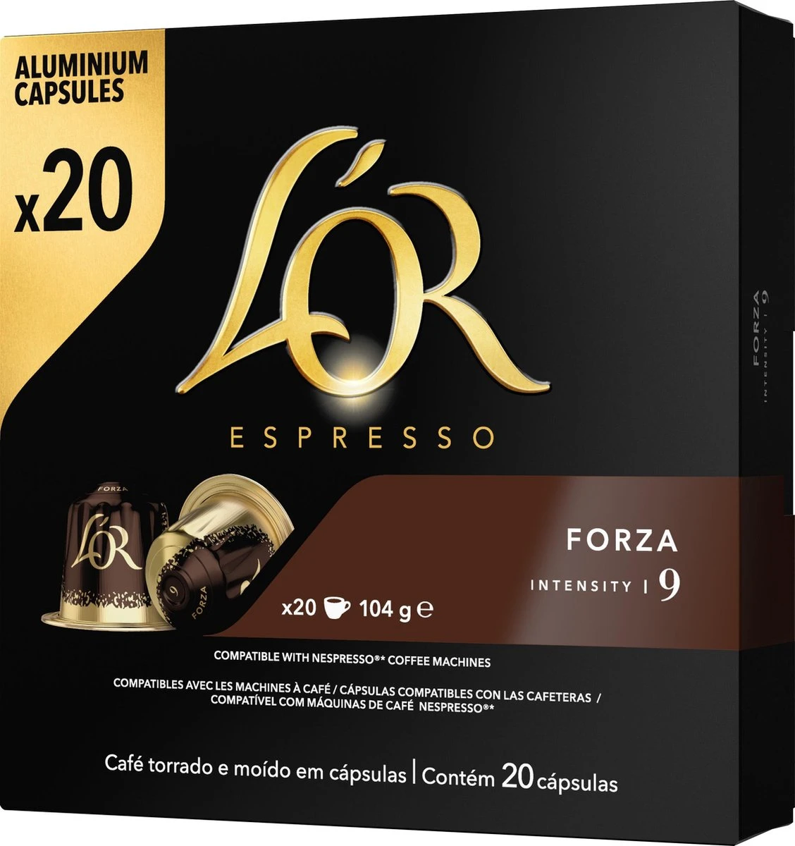 L'OR Espresso Forza Koffiecups - Intensiteit 9/12 - 10 X 20 Capsules - Afbeelding 10