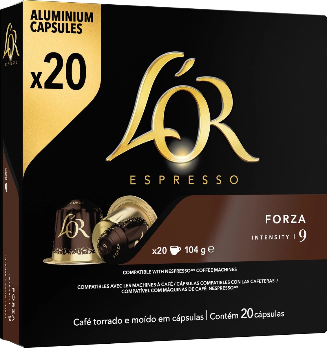 L'OR Espresso Forza Koffiecups - Intensiteit 9/12 - 10 X 20 Capsules - Afbeelding 12