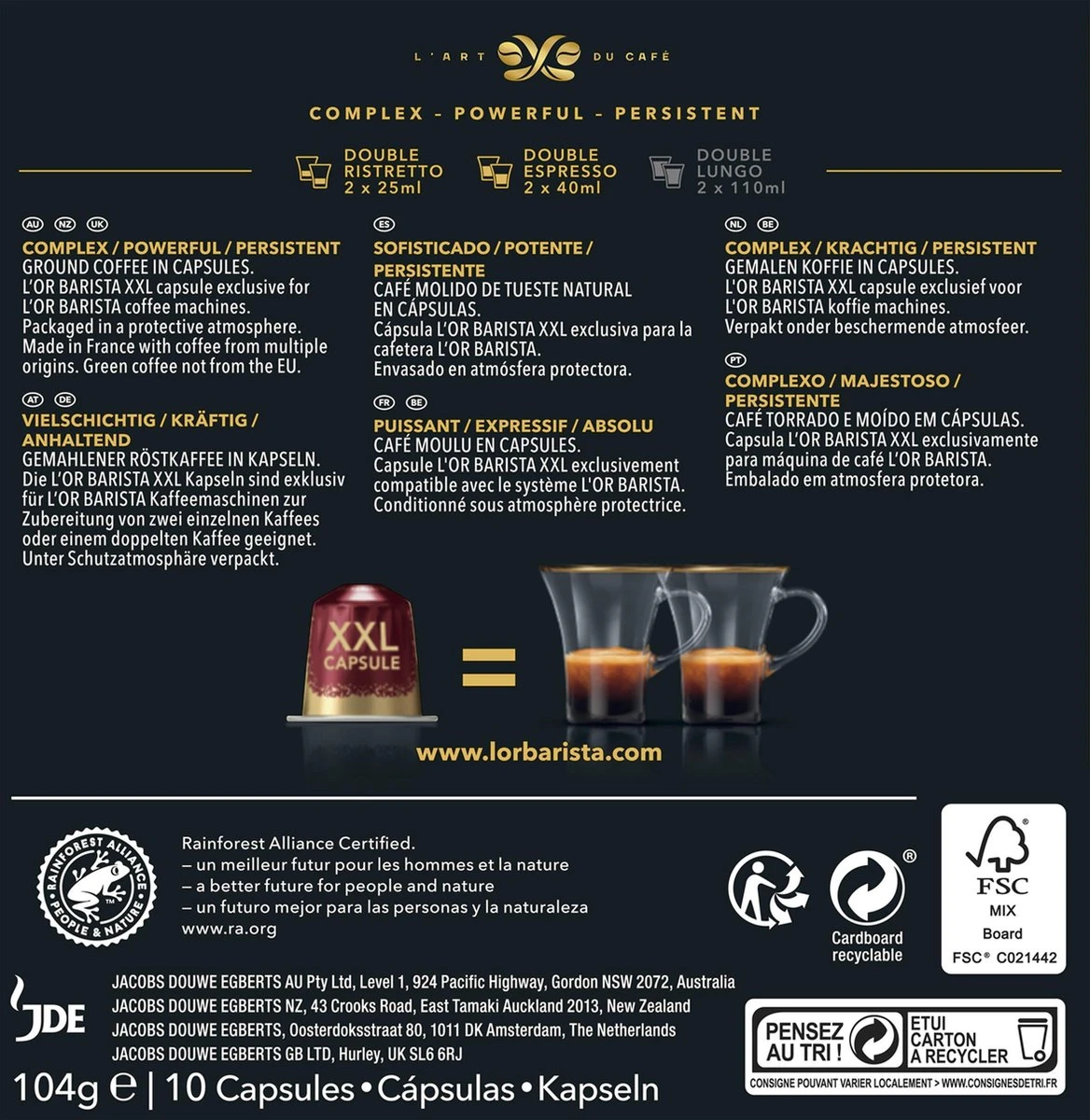 L'OR BARISTA XXL Barista Selection (13) - 5 X 10 Koffiecups - Afbeelding 2