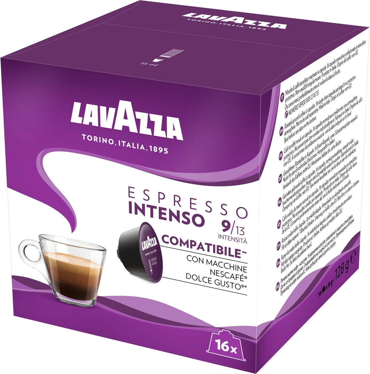Lavazza Espresso Intenso Capsules - Geschikt Voor Dolce Gusto Apparaat - 16 Stuks X3 - Afbeelding 4