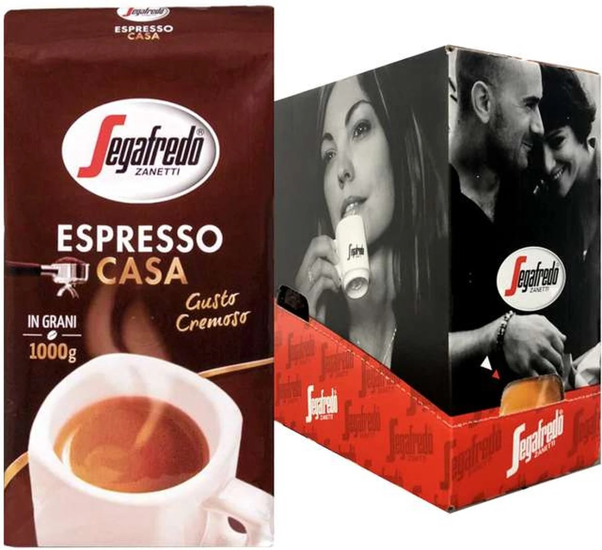 Segafredo - Casa Espresso Bonen- 4 X 1 Kg
