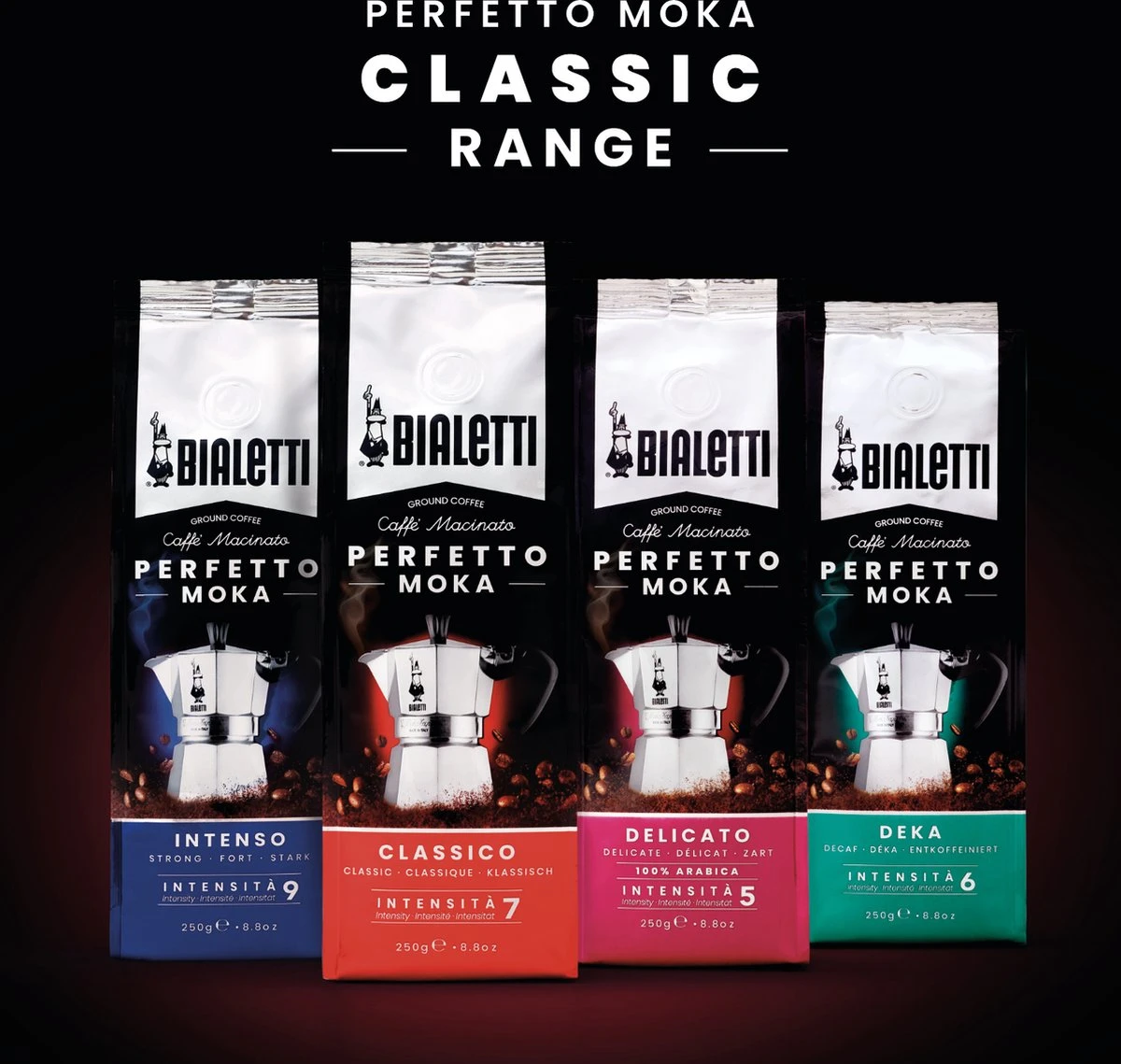 Bialetti Moka Intenso Gemalen Koffie - 4 X 250 Gram - Afbeelding 8