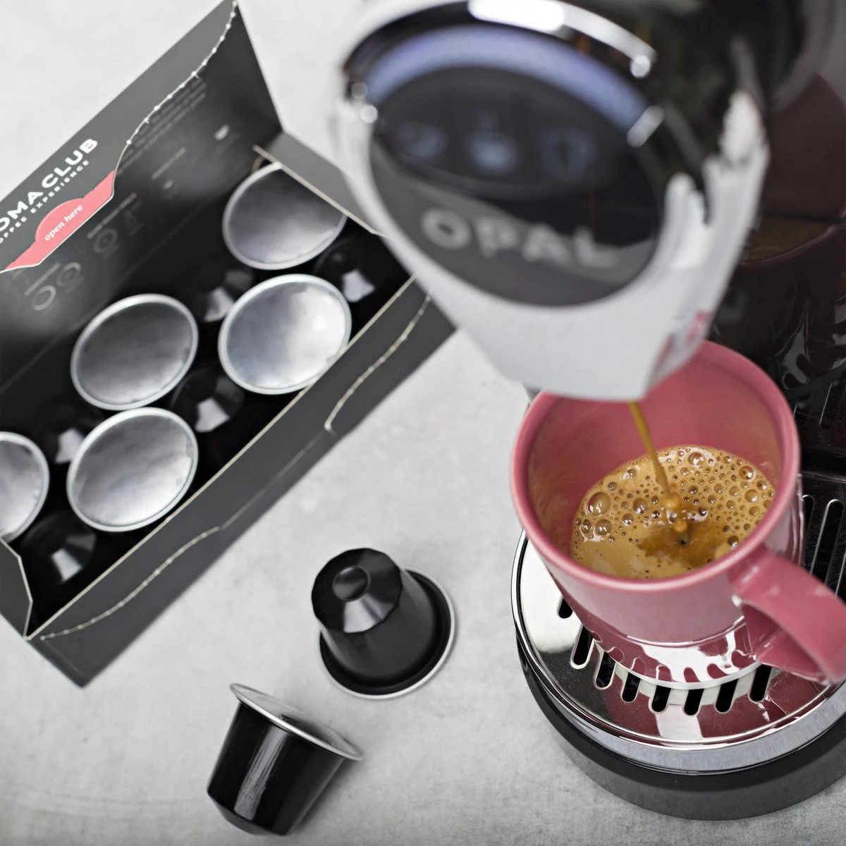 Aroma Club - Nespresso Compatible Capsules (120 St.) - No. 3 Strong George - Intensiteit 5/5 - Espresso - 100% Aluminium Koffiecups - Afbeelding 3