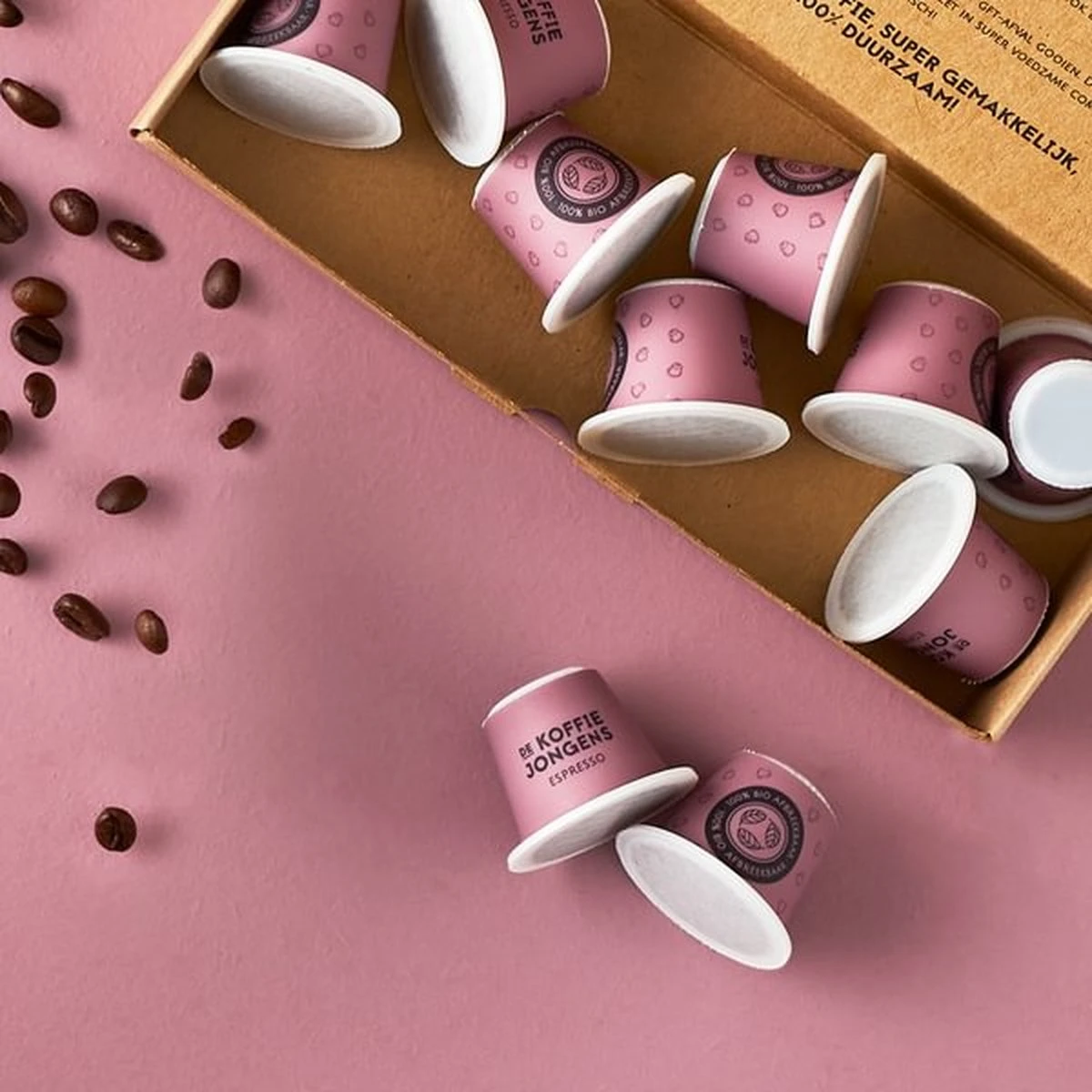 Biologisch Afbreekbare Koffiecups - Espresso 180x - De Koffiejongens - Afbeelding 3