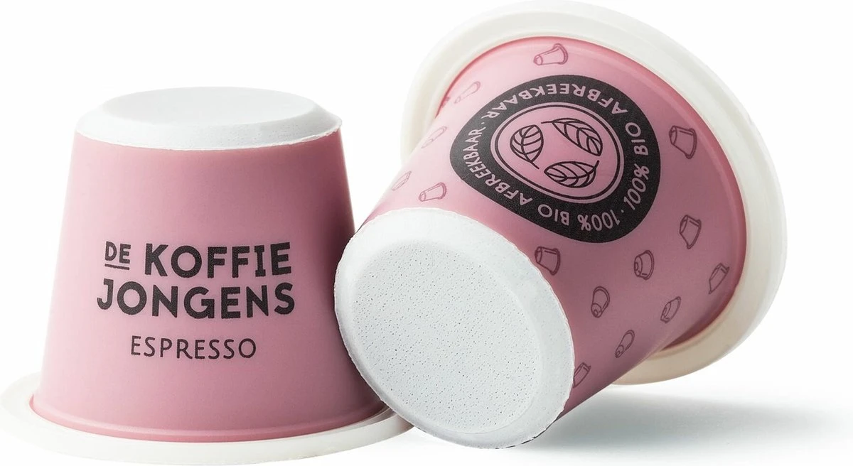 Nespresso Cups - De Koffiejongens - Espresso - 100% Biologisch Afbreekbaar - 60 Cups - 100% Nespresso Compatible - Afbeelding 2