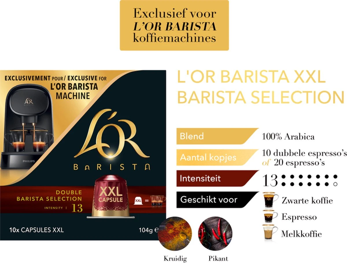 L'OR BARISTA XXL Barista Selection (13) - 5 X 10 Koffiecups - Afbeelding 6