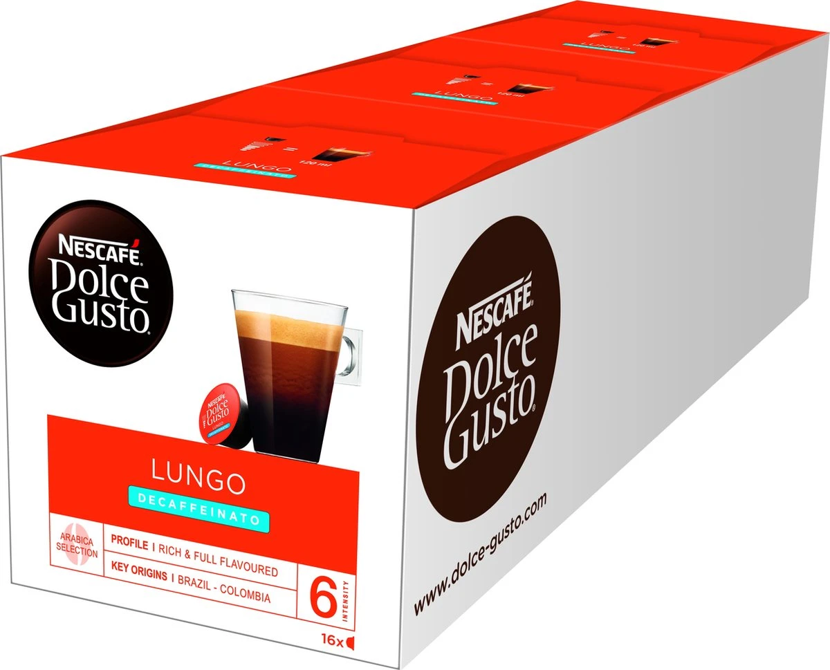 Nescafé Dolce Gusto Lungo Decafé Capsules - 48 Koffiecups - Afbeelding 2