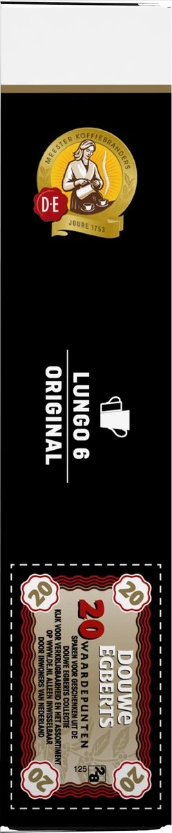 Douwe Egberts Lungo Original Koffiecups - Intensiteit 6/12 - 10 X 20 Capsules - Afbeelding 8