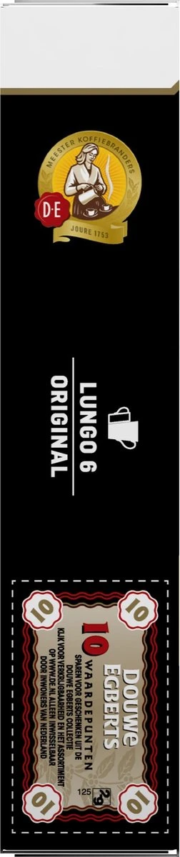 Douwe Egberts Lungo Original Koffiecups - Intensiteit 6/12 - 10 X 10 Capsules - Afbeelding 7