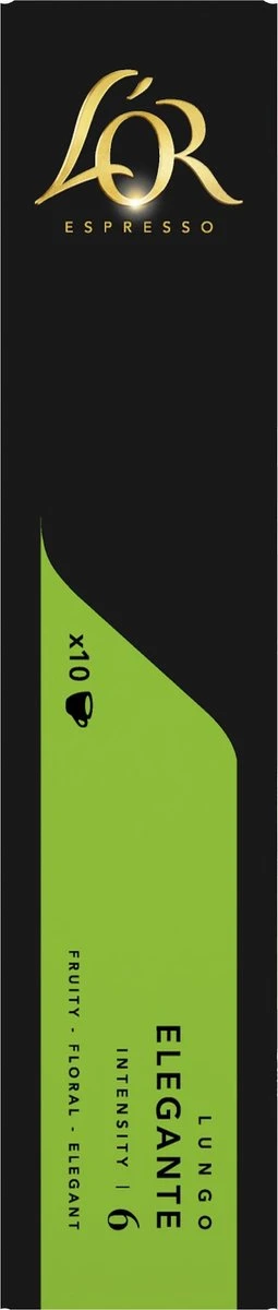 L'OR Lungo Elegante Koffiecups - Intensiteit 6/12 - 10 X 10 Capsules - Afbeelding 3