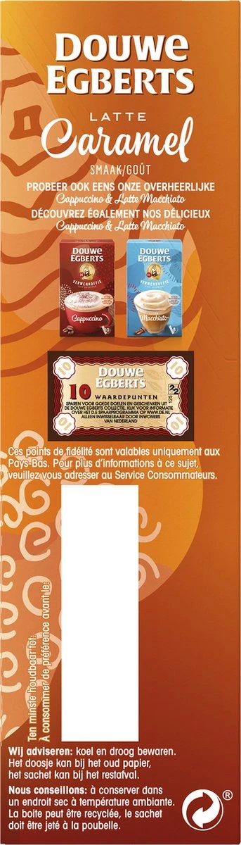 Douwe Egberts Verwenkoffie Latte Caramel Oploskoffie - 5 X 8 Zakjes - Afbeelding 9