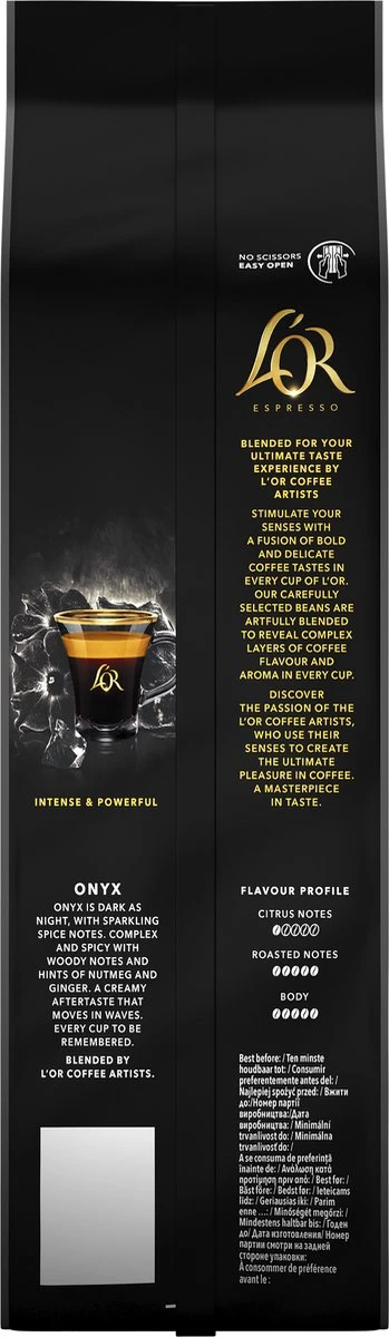 L'OR Espresso Onyx Koffiebonen (12) - 4 X 500 Gram - Afbeelding 2