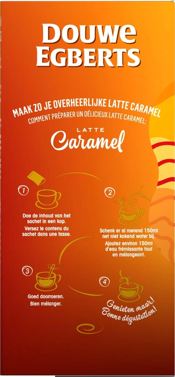 Douwe Egberts Verwenkoffie Latte Caramel Oploskoffie - 5 X 8 Zakjes - Afbeelding 5
