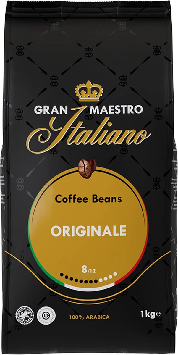 Gran Maestro Italiano - Orginale - Koffiebonen - Bonen Voor Espresso En Lungo - Arabica – 4 X 1kg - Afbeelding 3