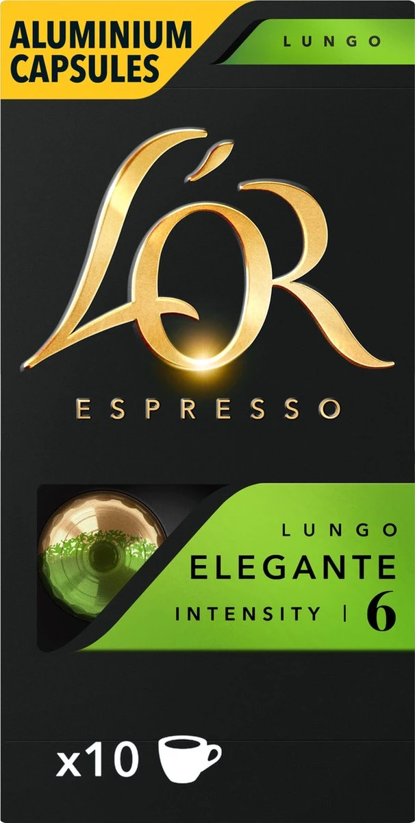 L'OR Lungo Elegante Koffiecups - Intensiteit 6/12 - 10 X 10 Capsules - Afbeelding 9