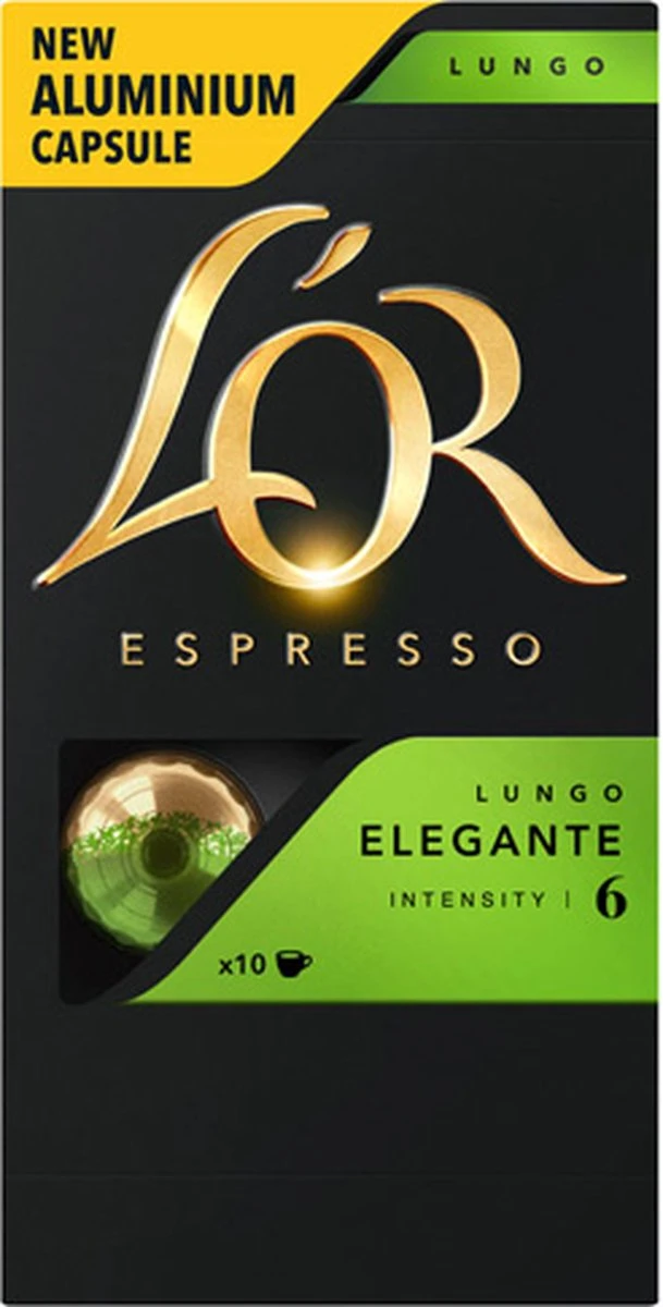 L'OR Lungo Elegante Koffiecups - Intensiteit 6/12 - 10 X 10 Capsules - Afbeelding 11