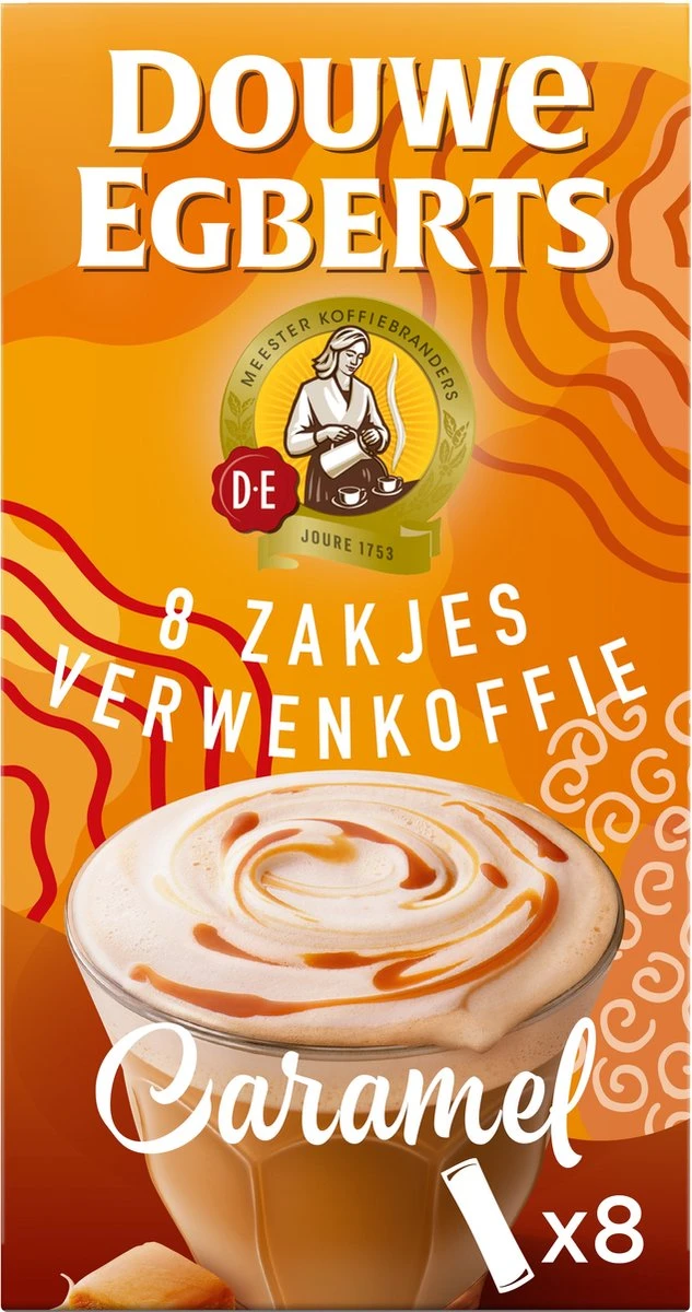 Douwe Egberts Verwenkoffie Latte Caramel Oploskoffie - 5 X 8 Zakjes - Afbeelding 7
