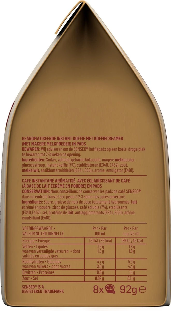 Senseo Café Latte Koffiepads - 2/9 Intensiteit - 4 X 8 Pads - Afbeelding 8