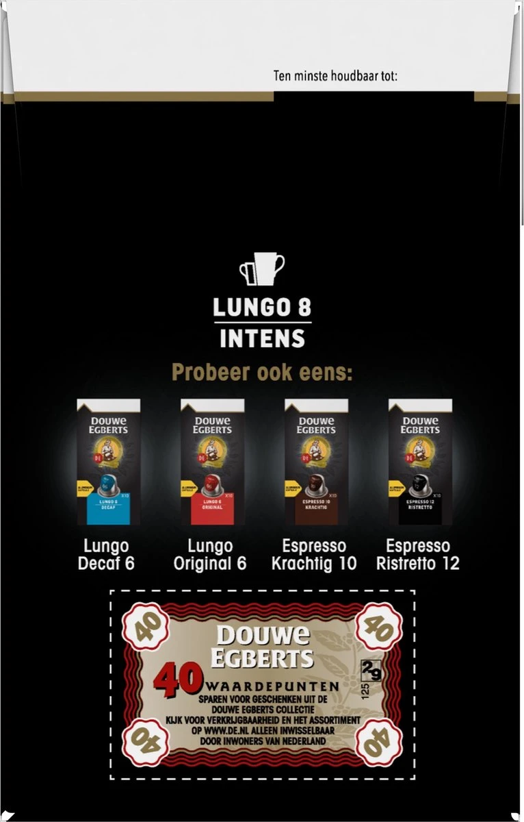 Douwe Egberts Lungo Intens (8) - 5 X 40 Koffiecups - Afbeelding 8