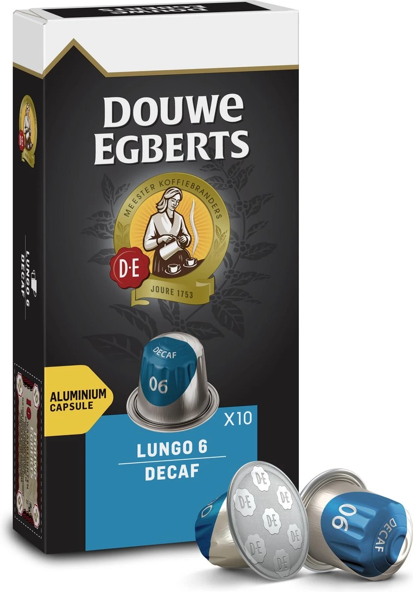 Douwe Egberts Lungo Decaf Koffiecups - Intensiteit 6/12 - 10 X 10 Capsules - Afbeelding 10