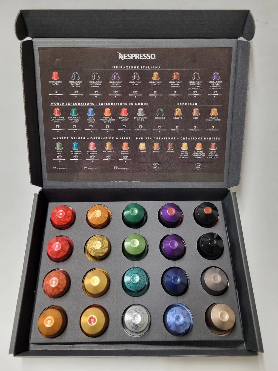 Koffie Proeverij Pakket Met 20 Stuks Verschillende Smaken En Mystery Card 'Enjoy The Sweet Moment' Met Persoonlijke (video) Boodschap | Verjaardag | Sinterklaas | Kerstpakket | Vaderdag | Moederdag | Jubileum | Valentijnsdag - Afbeelding 6