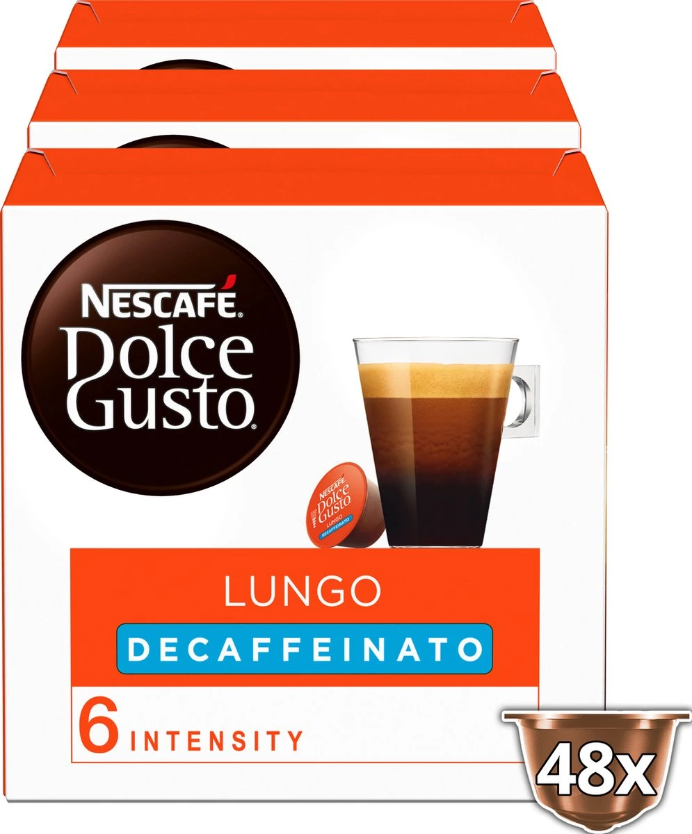 Nescafé Dolce Gusto Lungo Decafé Capsules - 48 Koffiecups - Afbeelding 5
