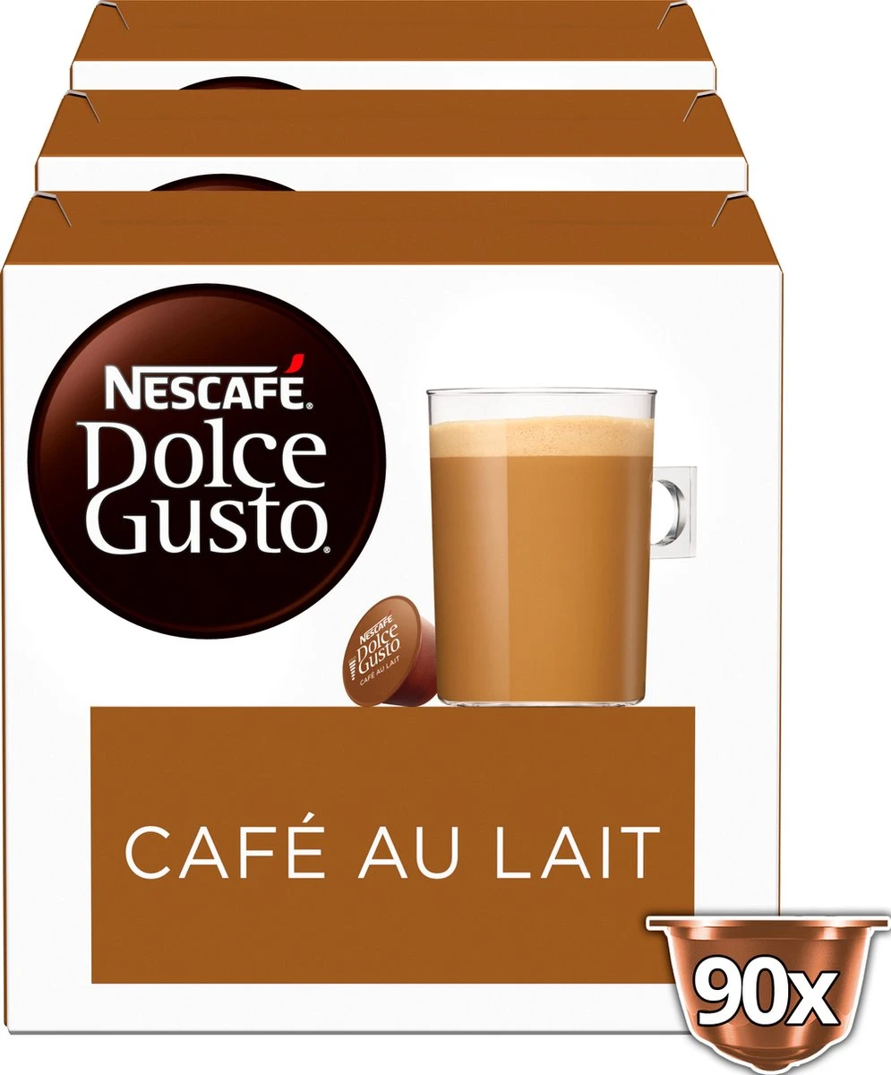Nescafé Dolce Gusto Café Au Lait Capsules - 90 Koffiecups - Afbeelding 2